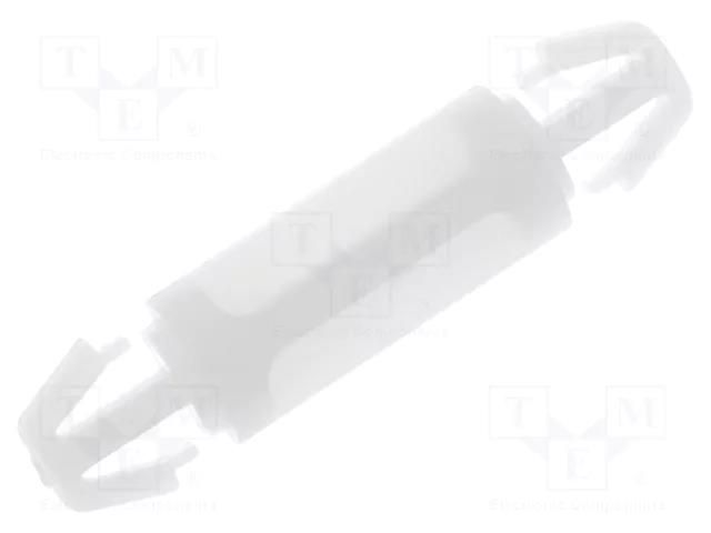 PCB distance; polyamide; L: 11.5mm; latch/latch; natural; UL94V-2 FIX&FASTEN FIX-LCC-11.5