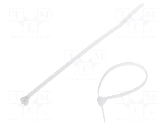 Cable tie; with a metal clasp; L: 102mm; W: 2.4mm; natural; 80N PANDUIT BT1M-M