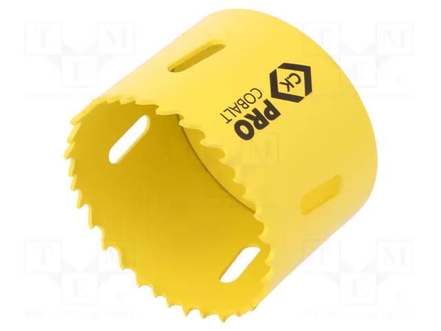 Hole saw; 60mm; aluminium,wood,metal,brass,steel,cast iron; PRO C.K CK-424019-60