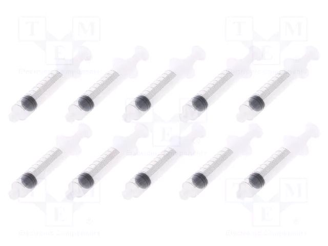Syringe; 10ml; transparent; Luer Lock; polypropylene; 10pcs. FISNAR FIS-10CC-10PK