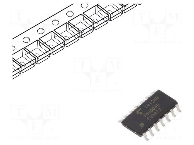 IC: digital; NOT; Ch: 6; SMD; SO14; 2÷6VDC; -40÷125°C; reel,tape; HC TOSHIBA 74HC04DBJ