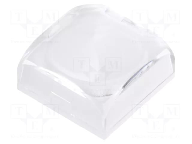 Cap; 15x15x6.1mm; black,transparent; KP; KP NKK SWITCHES AT3079JB