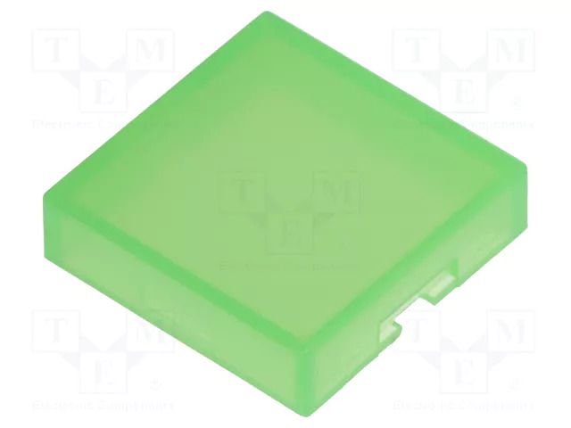 Cap; 12x12x3mm; green; UB; UB NKK SWITCHES AT4074F