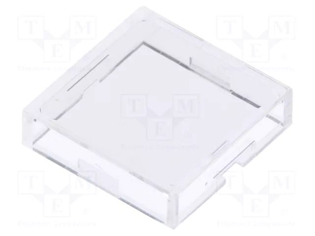 Cap; 12x12x3mm; transparent; UB; UB NKK SWITCHES AT4074J