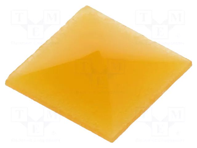 Cap; 10.35x10.35x0.5mm; amber; UB; UB NKK SWITCHES AT4075D