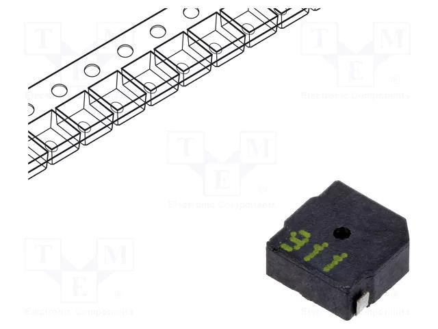 Sound transducer: electromagnetic signaller; SMD; 4kHz; 100mA Cre-sound Electronics LET5020DS-03L