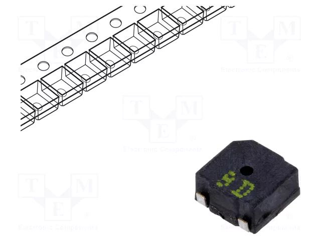 Sound transducer: electromagnetic signaller; SMD; 4kHz; 100mA Cre-sound Electronics LET5025AS-03L