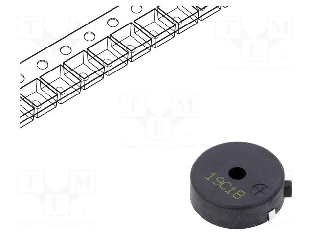Sound transducer: piezo signaller; without built-in generator Cre-sound Electronics LPT2270AS-HS-12