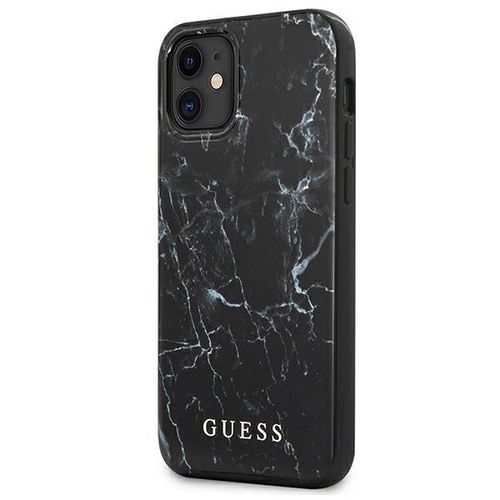 Guess GUHCP12SPCUMABK iPhone 12 mini 5,4" czarny/black hardcase Marble, Guess 3700740481660 3700740481660