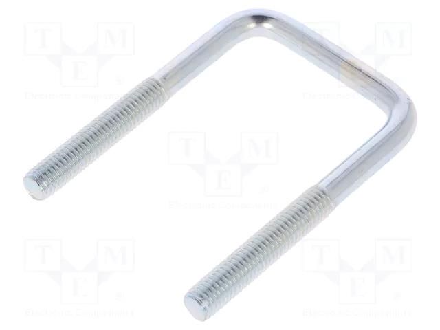 U-bolt; C; 1.25; steel; zinc; Thread len: 41mm; Int.width: 43mm DROMET D-CBTC..8..43..81
