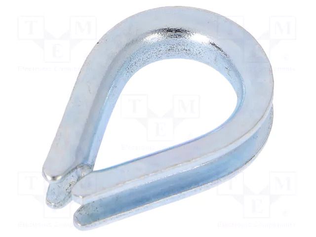 Thimble for rope; steel; for rope; Ørope: 3mm; zinc; DIN 6899B DROMET D-KU.3