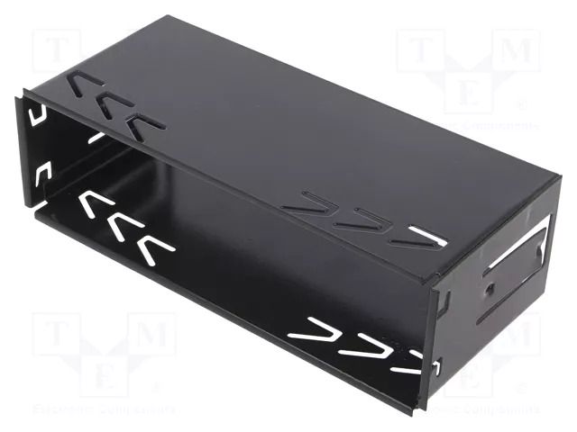 Car radio mounting half frame; 1 DIN; Blaupunkt; black 4CARMEDIA PR.BK.BLAUPUNKT