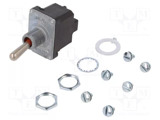 Switch: toggle; Pos: 2; DPST; (ON)-OFF; 6A/230VAC; 18A/28VDC; NT HONEYWELL 2NT1-6