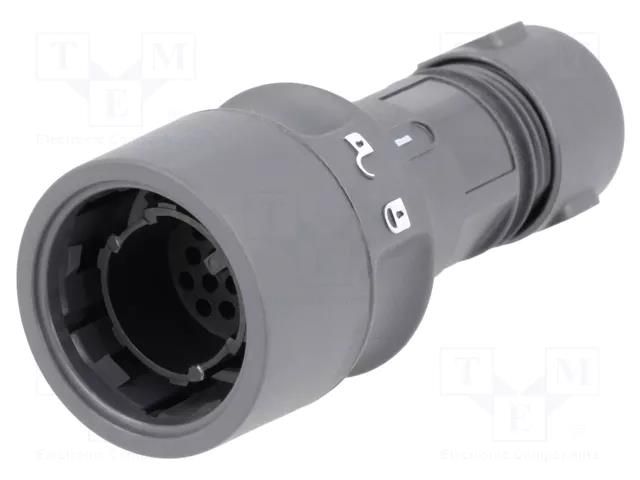 Connector: circular; plug; male; PIN: 16; 3A; 277V; w/o contacts BULGIN PXP6010/16P/CR0910