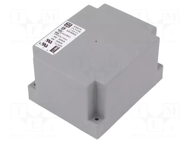Transformer: encapsulated; 60VA; 115VAC,230VAC; 9V; 9V; 3333mA MYRRA MYRRA-45074