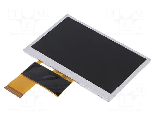 Display: TFT; 4.3"; 480x272; Illumin: LED; Dim: 105.5x67.2x2.9mm RAYSTAR OPTRONICS RFE43BE-ALW-DNN