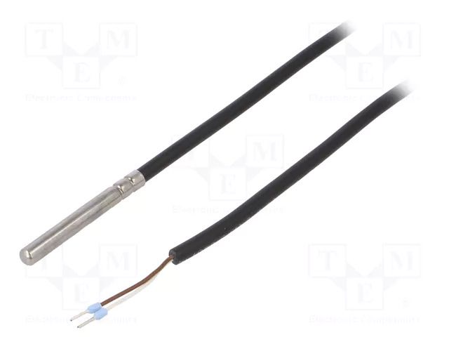Sensor: temperature; Pt1000; 1kΩ; cl.B; Body dim: Ø6x50mm; IP65 TEWA TEMPERATURE SENSORS TT4MPT1000BT105
