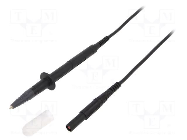 Test lead; 16A; probe tip,banana plug 4mm; Len: 1m; red SCHÜTZINGER SPL7318NI1100-SW