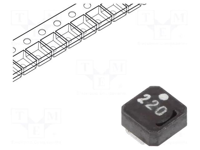 Inductor: ferrite; SMD; 22uH; 0.8A; 391mΩ; ±20%; VLCF TDK VLCF4020T-220MR56