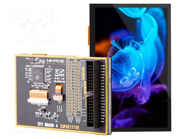 Display: TFT; 4.3"; 480x272; 94.04x53.86mm; Controller: SSD1963 MIKROE MIKROE-3508