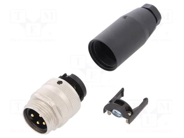 Connector: 7/8"; plug; male; PIN: 4; straight; for cable; 6÷8mm MURR ELEKTRONIK 7000-78061-0000000