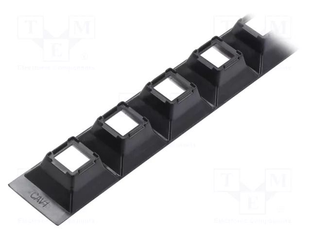 LED lens holder; rectangular; Colour: black; H: 20.2mm LEDIL C16585