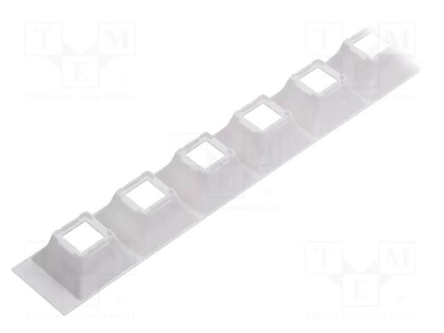 LED lens holder; rectangular; Colour: white; H: 20.2mm LEDIL C16783