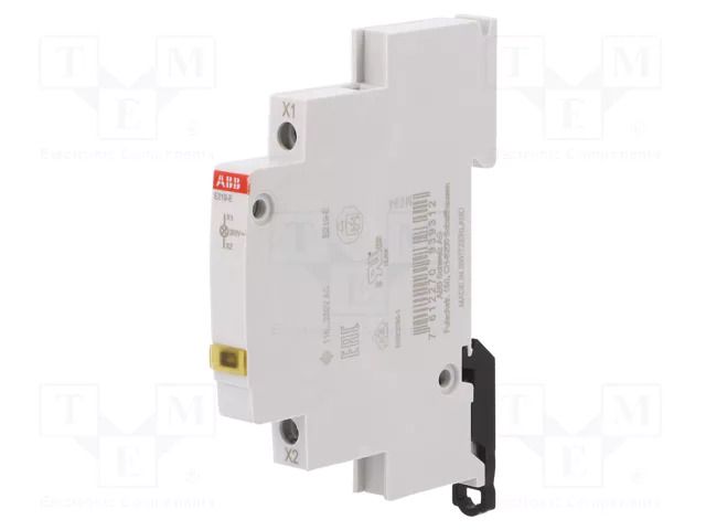 LED indicator; 115÷250VAC; for DIN rail mounting; 9mm ABB E219-E