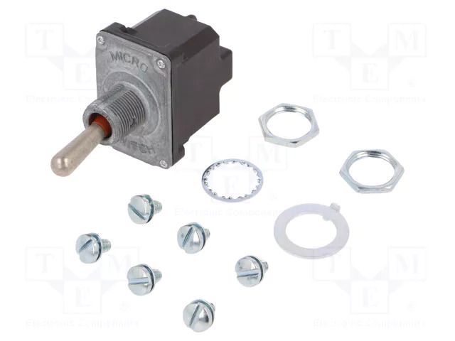 Switch: toggle; Pos: 2; DPDT; (ON)-ON; 6A/230VAC; 18A/28VDC; NT; IP67 HONEYWELL 2NT1-8