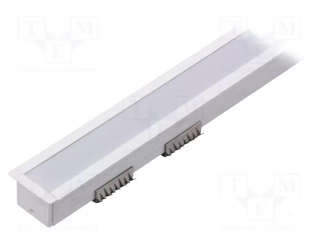 Profiles for LED modules; white; white; L: 1m; LINEA-IN20 TOPMET TOP-58890001