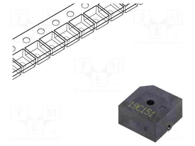 Sound transducer: piezo signaller; with built-in generator Cre-sound Electronics LPB1580DS-HS-05