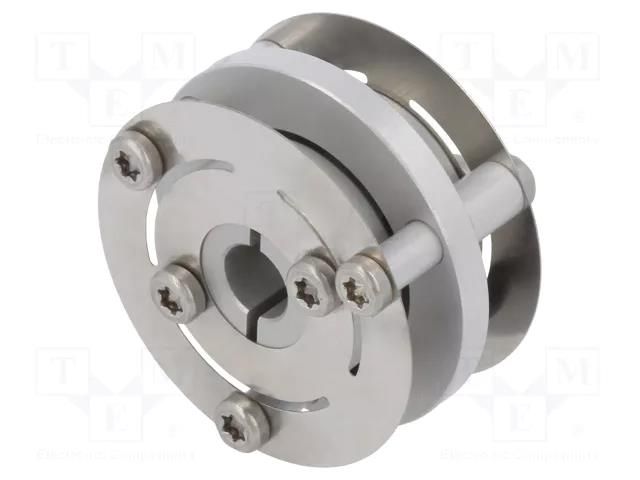 Coupling; Ø1: 6mm; Ø2: 6mm; aluminium,stainless steel; -30÷120°C KÜBLER 8.0000.1301.0606