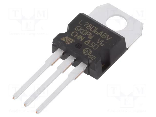 IC: voltage regulator; linear,fixed; 6V; 1.5A; TO220AB; THT; L78 STMicroelectronics L7806ABV