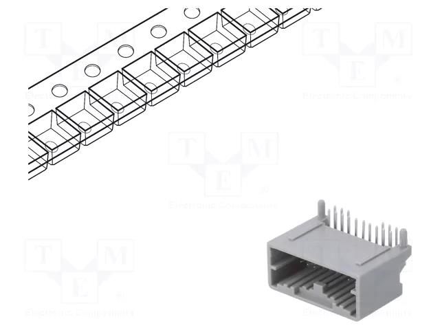 Connector: automotive; socket; male; Mini50; PIN: 16; angled 90° MOLEX MX-34826-8161