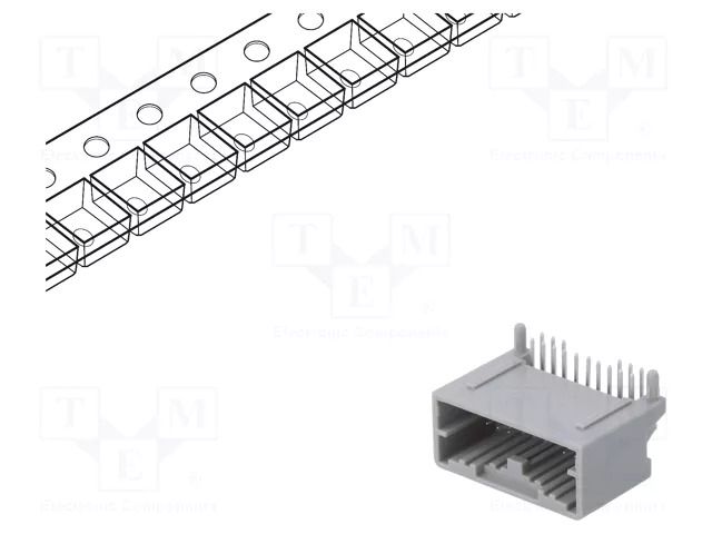 Connector: automotive; socket; male; Mini50; PIN: 16; angled 90° MOLEX MX-34826-8161