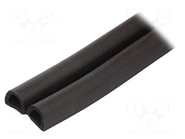 Gasket; EPDM; Thk: 12mm; black; L: 40m; W: 14mm RST ROZTOCZE USDE-14.12