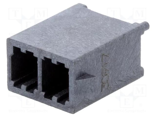 Connector: wire-board; socket; male; Mega-Fit; 5.7mm; PIN: 2; 2x1 MOLEX MX-76829-0102