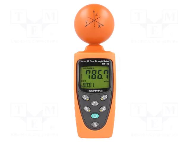 Meter: electric field strength; Display: LCD; 60x60x195mm TENMARS TM-195
