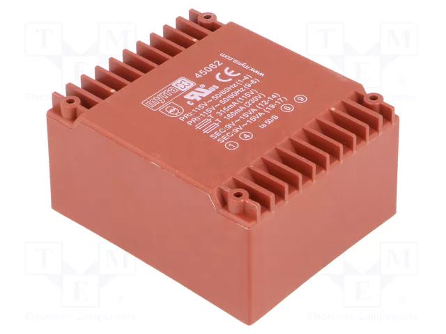 Transformer: encapsulated; 30VA; 115VAC,230VAC; 9V; 9V; 1667mA MYRRA MYRRA-45062