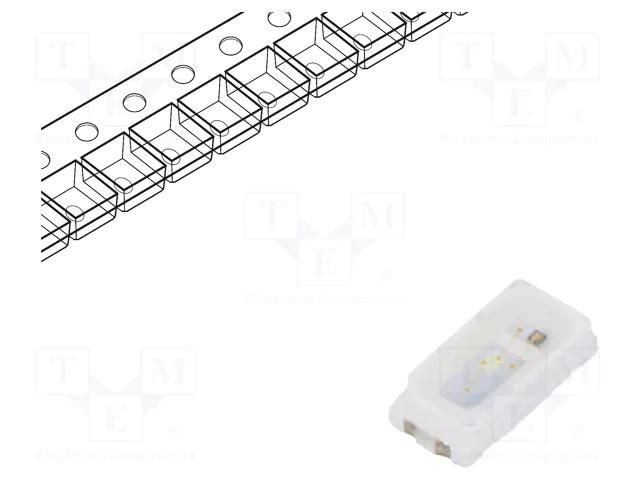 LED; green; SMD; 3014,PLCC2; 1000÷2300mcd; 2.8÷3.5VDC; 3x1.4x0.7mm REFOND RF-GNRI13TS-DC