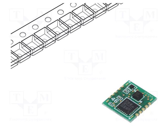 Sensor: vibration; 3-axis accelerometer; -30÷70°C; OUT: I2C; ±2g OMRON Electronic Components D7S-A0001