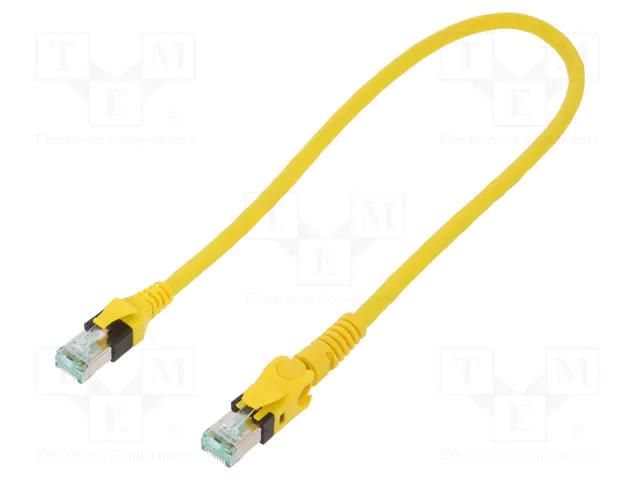 Patch cord; RJ45 plug,RJ45 plug movable left/right ±90°; S/FTP HARTING 09488547745005