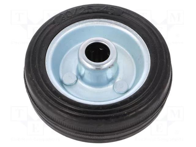 Transport wheel; Ø: 80mm; W: 25mm; 50kg; rubber; Shore hardness: 80 RADER CSG-80/12W