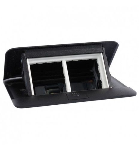 Recessed modular box 4 mod. Legrand 654002 (black, metal) L654002
