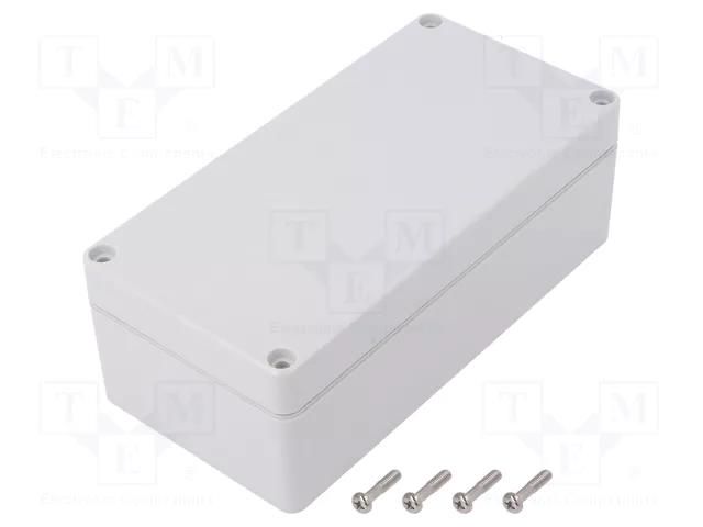 Enclosure: multipurpose; X: 80mm; Y: 160mm; Z: 55mm; polycarbonate GAINTA G258-IP67