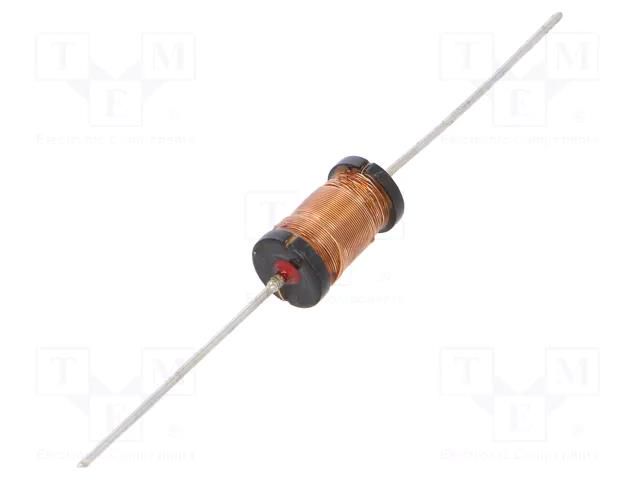 Inductor: wire; THT; 2.2mH; 0.4A; 5.04Ω; ±5%; Ø7.5x16mm; Leads: axial FASTRON XHBHV-222J-02