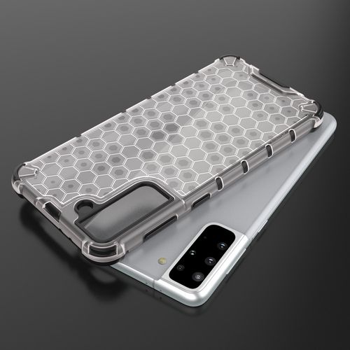 Honeycomb Case armor cover with TPU Bumper for Samsung Galaxy S21+ 5G (S21 Plus 5G) black, Hurtel 5907769323515 5907769323515