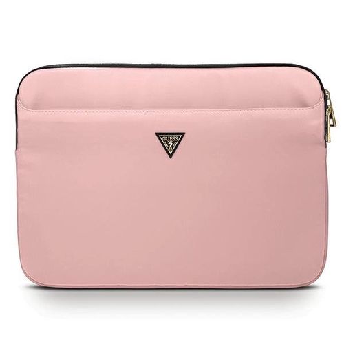 Guess Nylon Triangle Logo case for a 13&quot; laptop - pink, Guess 3700740491195 3700740491195