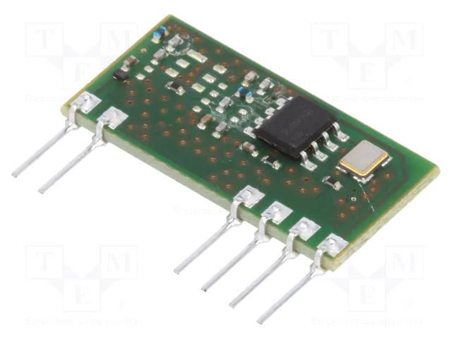 Module: RF; FM receiver; AM,ASK; 433.92MHz; -109dBm; 5VDC; 4.3mA AUREL RX-4MR50-MID