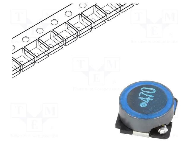 Inductor: ferrite; SMD; 47uH; 1.5A; 120mΩ; ±20%; SLF TDK SLF10145T-470M1R4